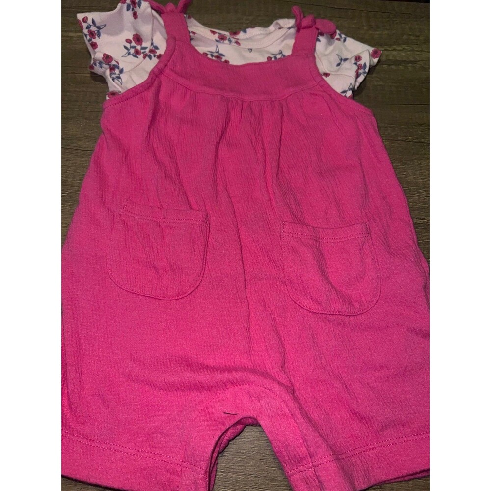 Carters Baby Girl Outfit Set Pink Romper and T Shirt